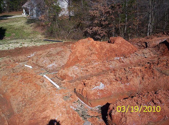 Completed system installation GSI provides full service septic tank repair and septic system maintenance